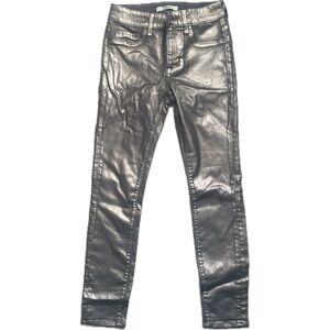 NWOT- Fidelity' Jeans - skinny - silver gold metallic - stretch